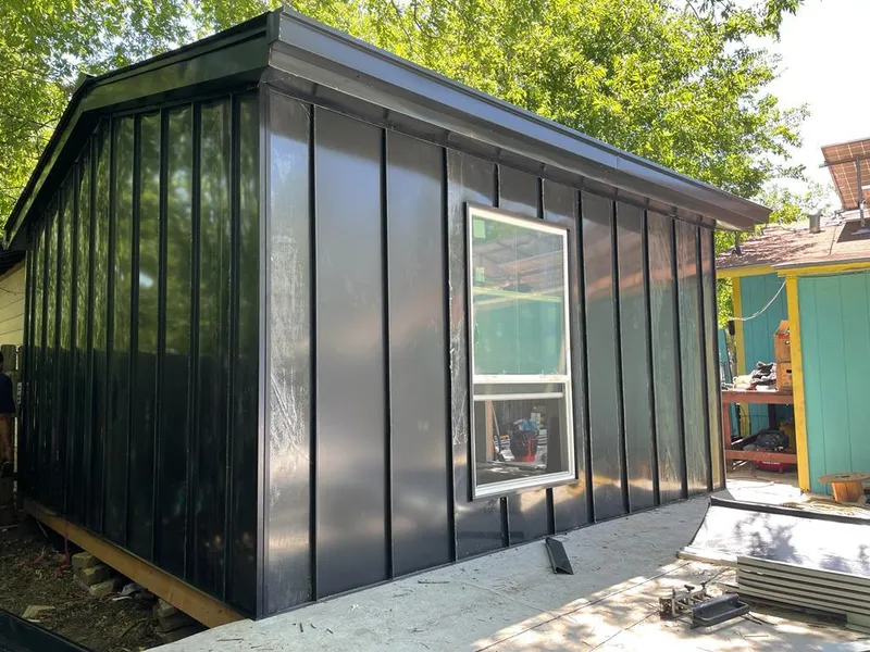 Black standing seam metal wall panels for Metal Roof Installation in Magalia